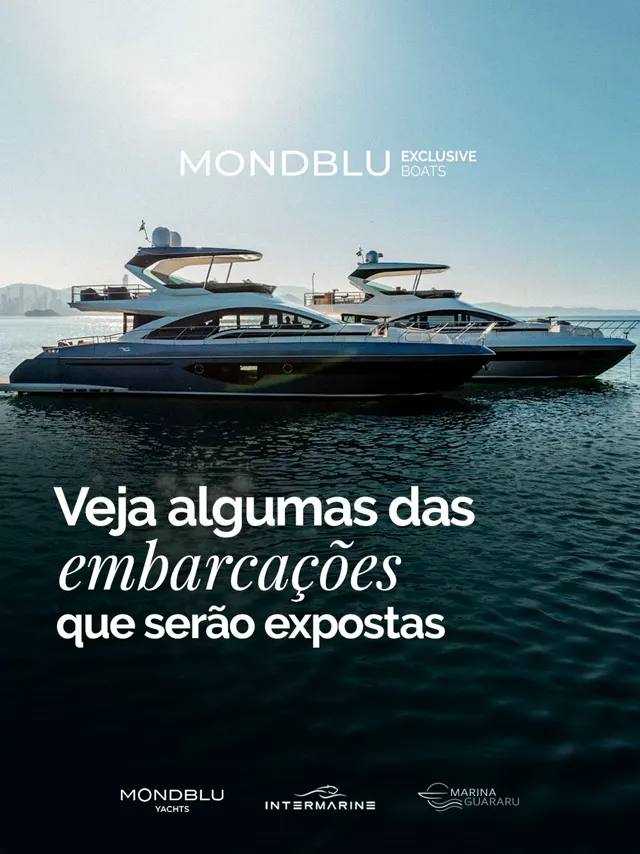 Algumas das embarcações que estarão na Mondblu Exclusive Boats.

Uma seleção especial de barcos novos e seminovos,...